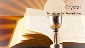  Presentation with first communion - Slides consisting of first-communion background and a lemonade colored foreground