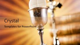  Presentation with first communion - Cool new presentation theme with first communion backdrop and a yellow colored foreground