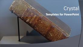  Presentation with mormon - Presentation theme featuring first-edition-book-of-mormon background and a seafoam green colored foreground