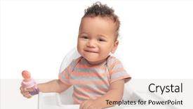  Presentation with african american baby - Audience pleasing presentation theme consisting of first fruits - cute little african american baby backdrop and a lemonade colored foreground