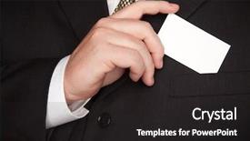  Presentation with first impression - Colorful slide deck enhanced with first impression - businessman with coat and tie backdrop and a dark gray colored foreground