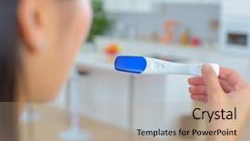  Presentation with pregnancy - Amazing slide deck having first lady - woman holding a pregnancy test backdrop and a coral colored foreground