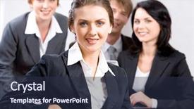  Presentation with team leader - Theme with first meet - image of business team background and a tawny brown colored foreground