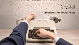  Presentation with medical robot hand and person - Audience pleasing PPT layouts consisting of machine related - first person perspective hand writing backdrop and a lemonade colored foreground