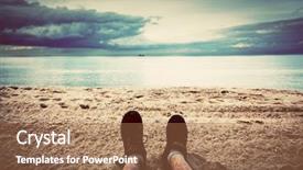  Presentation with vintage retro - PPT layouts with first person perspective of man background and a coral colored foreground