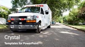  Presentation with first responders - Cool new presentation theme with first responders - 3 4 view backdrop and a gray colored foreground