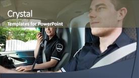  Presentation with first responders - Cool new slide deck with first responders - paramedic team in an ambulance backdrop and a gray colored foreground