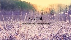  Presentation with morning show - Cool new presentation theme with first ski - close-up shot of the frozen backdrop and a  colored foreground