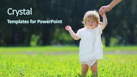  Presentation with step - Audience pleasing slide set consisting of first steps backdrop and a  colored foreground