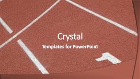  Presentation with race track - Audience pleasing PPT theme consisting of first tracks - perspective of number one backdrop and a red colored foreground