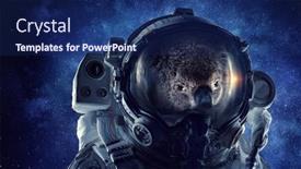  Presentation with first - PPT theme featuring first-trip-to-space-mixed background and a navy blue colored foreground