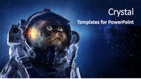  Presentation with first - Amazing theme having first trip to space mixed backdrop and a navy blue colored foreground