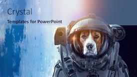  Presentation with first - Colorful PPT theme enhanced with first-trip-to-space-mixed backdrop and a light blue colored foreground