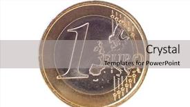  Presentation with single ladies - Amazing presentation design having fiscal policy - single euro coin all backdrop and a  colored foreground