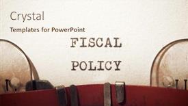  Presentation with fiscal policy - Presentation theme consisting of fiscal-policy-text-written background and a cream colored foreground