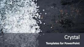  Presentation with sheet metal - Slides having fish - artificial crashed ice offered background and a dark gray colored foreground