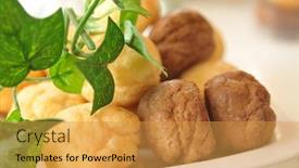  Presentation with fish - Cool new slide set with fish balls backdrop and a gold colored foreground