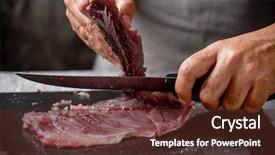  Presentation with spine - Theme featuring fish bone - high-angle shot of a young background and a tawny brown colored foreground