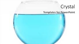  Presentation with bowl - Beautiful PPT theme featuring fish bowl isolated on white backdrop and a  colored foreground