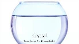  Presentation with light blue dna - Presentation theme with fish bowl on light blue background and a  colored foreground