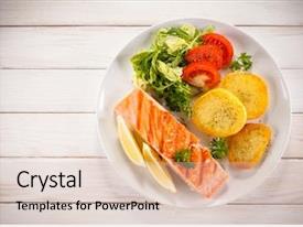 Fish Chip Roast Salmon With Potatoes PPT template 51 | CrystalGraphics