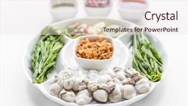  Presentation with oyster - Audience pleasing slide set consisting of  backdrop and a  colored foreground