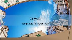  Presentation with kotor montenegro - Cool new PPT theme with fish-eye lens look backdrop and a light blue colored foreground