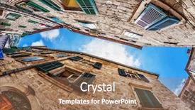  Presentation with kotor montenegro - Slide deck featuring look of the old city background and a coral colored foreground