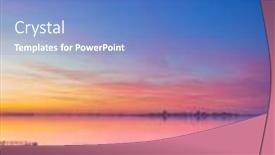  Presentation with fish farm - Slide deck enhanced with fish-farm-at-sunset background and a teal colored foreground