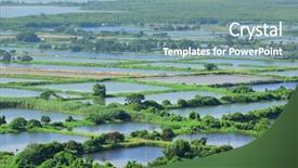  Presentation with hatchery - Presentation theme enhanced with fish hatchery pond background and a  colored foreground