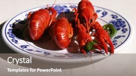  Presentation with medicina tradicional chinesa chinese herb - Theme with fish in a chinese resturant background and a  colored foreground