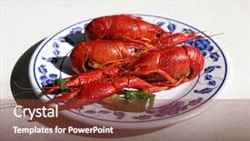  Presentation with chinese chinese - Beautiful slide set featuring fish in a chinese resturant backdrop and a  colored foreground