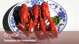  Presentation with chinese - Amazing PPT theme having fish in a chinese resturant backdrop and a  colored foreground