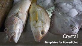  Presentation with area - Presentation consisting of fish market at rural area background and a dark gray colored foreground