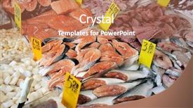  Presentation with marketing - Cool new presentation theme with fish market backdrop and a  colored foreground