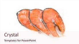  Presentation with disney elsa frozen - Presentation theme enhanced with fish meat - frozen salmon fillets background and a lemonade colored foreground