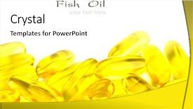  Presentation with oil recovery - Slide deck consisting of capsules of fish oil background and a white colored foreground