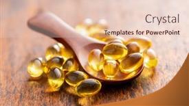  Presentation with capsules - Slide deck featuring fish-oil-capsules-in-spoon background and a lemonade colored foreground