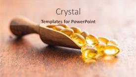  Presentation with capsules - Theme having fish-oil-capsules-yellow-omega background and a lemonade colored foreground