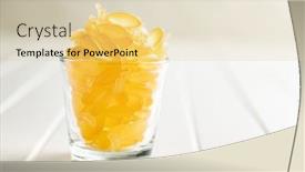  Presentation with capsules - PPT layouts having fish-oil-capsules-yellow-omega background and a lemonade colored foreground