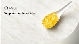  Presentation with capsules - PPT layouts featuring fish-oil-capsules-yellow-omega background and a sky blue colored foreground