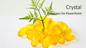  Presentation with fish - Audience pleasing PPT theme consisting of fish oil health benefits backdrop and a soft green colored foreground