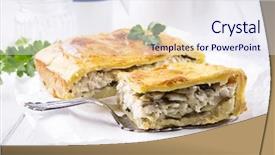  Presentation with fish decapteruss ruselli - Audience pleasing slide set consisting of fish pie backdrop and a sky blue colored foreground