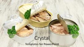  Presentation with fish processing - Audience pleasing slide deck consisting of red bottle brush flowers callistemon flower backdrop and a violet colored foreground