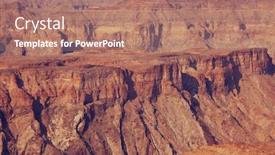  Presentation with fish river - Cool new presentation design with fish-river-canyon-in-namibia backdrop and a coral colored foreground