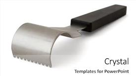  Presentation with fish scales - PPT theme enhanced with fish scaler - tool to cleaning background and a white colored foreground