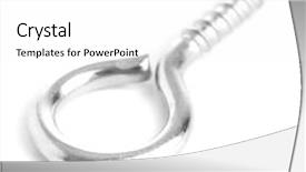  Presentation with octopus on isolated white - Audience pleasing slides consisting of fish security - metal hook isolated on white backdrop and a white colored foreground