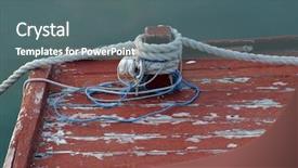  Presentation with nautical map rope - Presentation theme featuring fish security - rope of boat knotting background and a  colored foreground