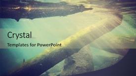  Presentation with vintage door nature - Presentation enhanced with fish swimming in a local background and a mint green colored foreground