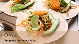  Presentation with fish tacos - 